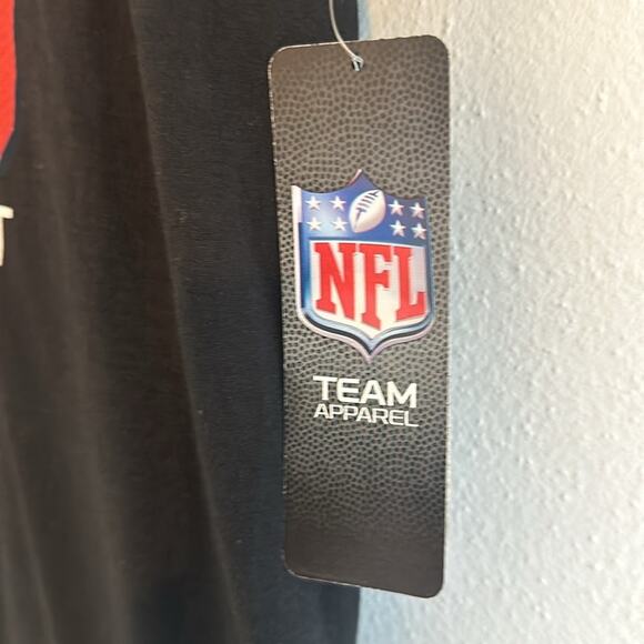 New England Patriots Black Official NFL JERSEY T-SHIRT Front & Back Size L - Picture 3 of 6